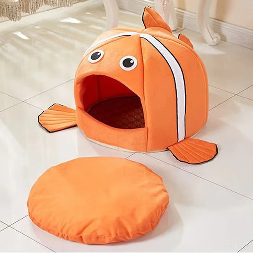 Cats Sleeping Bed Pet Products Cave Hammock For Basket Nest Small Dogs Accessories Townhouses Lovely Fish Kitten Winter Tent