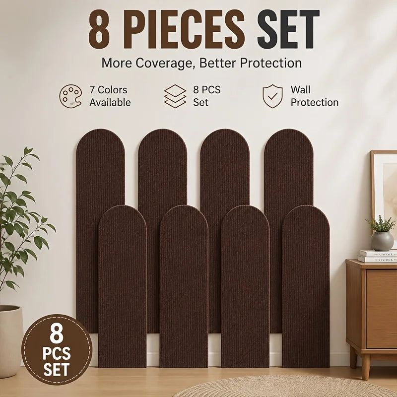 8PCS Self-Adhesive Removable Cat Scratching Board,Suitable for Home Use in Furniture Surfaces,Cat Wall Scratcher Protector