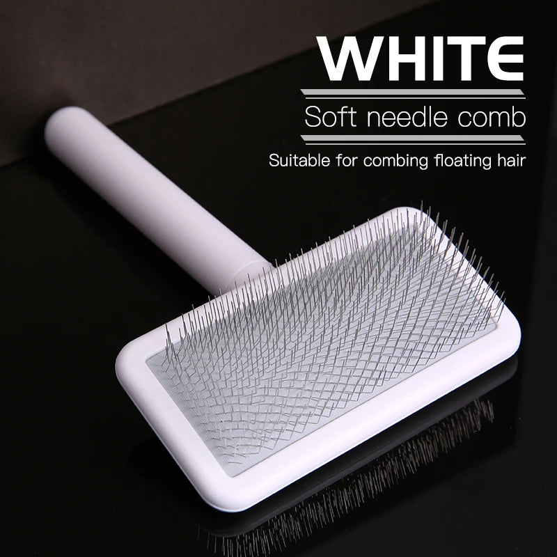 Fenice Professional Dog Comb Unknotted Brush Colorful Soft Hard Needle Fluffy Dog Hair Remover Shedding Comb