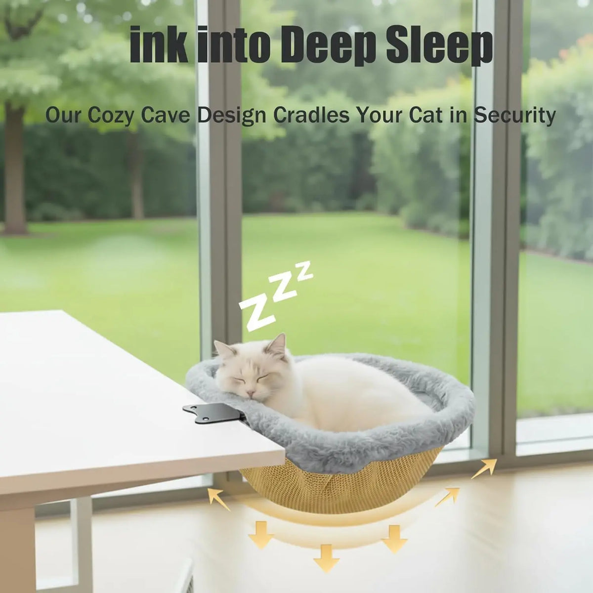 Foldable Desk Cat Bed Hammock – Clip-On Cat Bed: A Great Way to Pet and Play with Your Cat