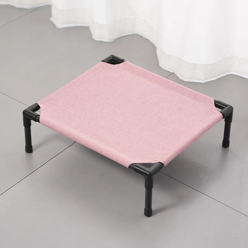 Elevated Cat Bed Raised Off Ground Pet Cot Bed Detachable Washable Breathable Fabric Cat Dog Sleeping Bed All Season Indoor