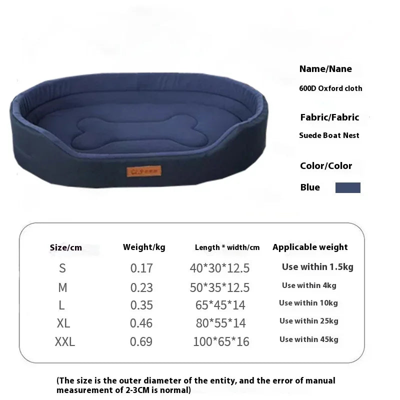 Dog Pet Beds Square Dog Bed For Large Dogs Dog Sofa Beds Waterproof Customized Pet Bed Inner Pad Washable Puppy Kennel Accessory