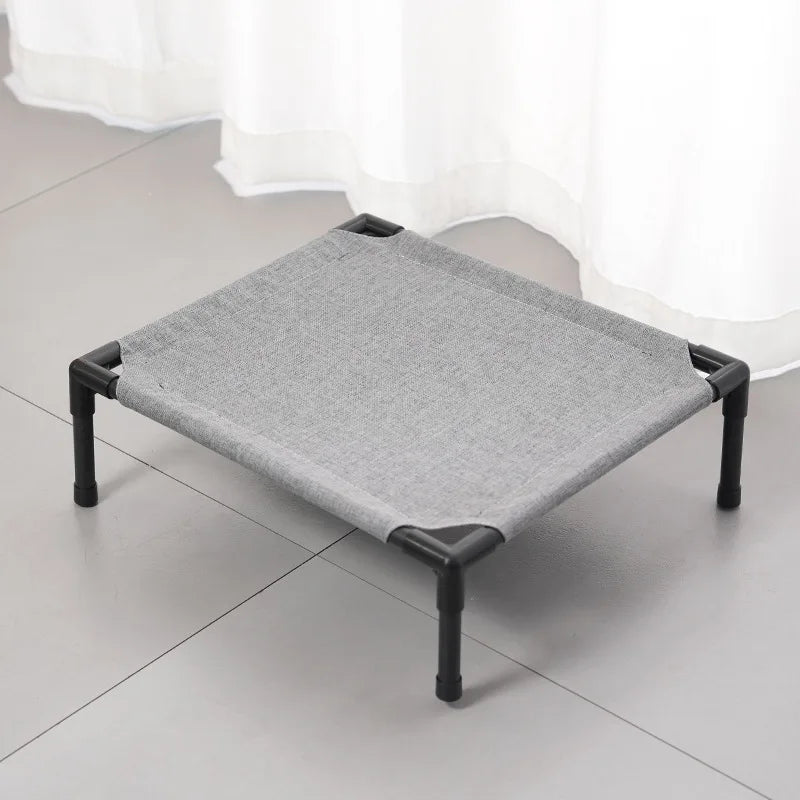 Elevated Cat Bed Raised Off Ground Pet Cot Bed Detachable Washable Breathable Fabric Cat Dog Sleeping Bed All Season Indoor