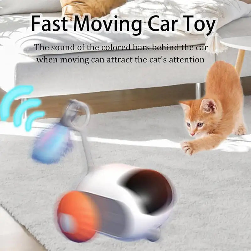 Smart Cat Toy Car Interactive Cat Toy Ball Automatic Rolling Remote Control Toy Car Indoor Cat Accessories Pet Kitten Supplies