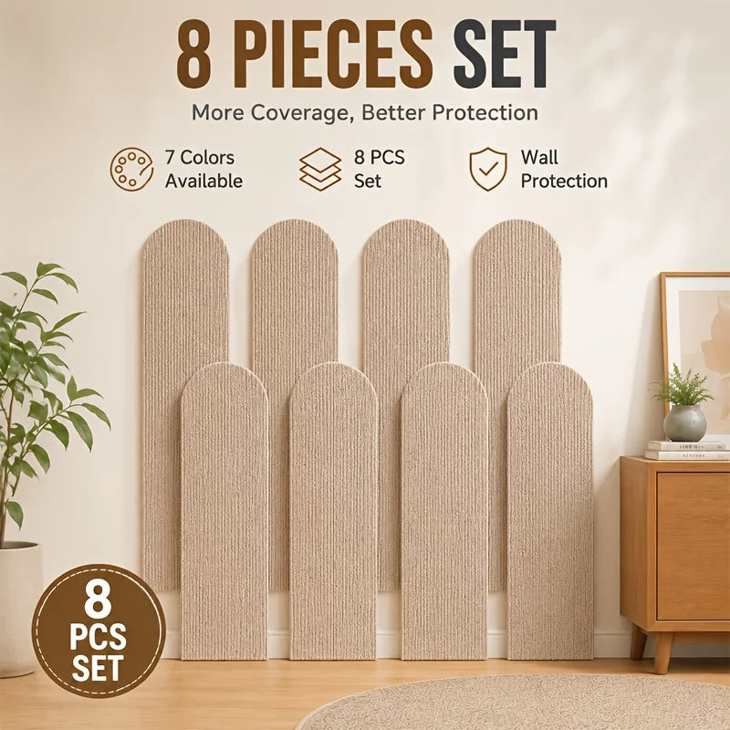8PCS Self-Adhesive Removable Cat Scratching Board,Suitable for Home Use in Furniture Surfaces,Cat Wall Scratcher Protector