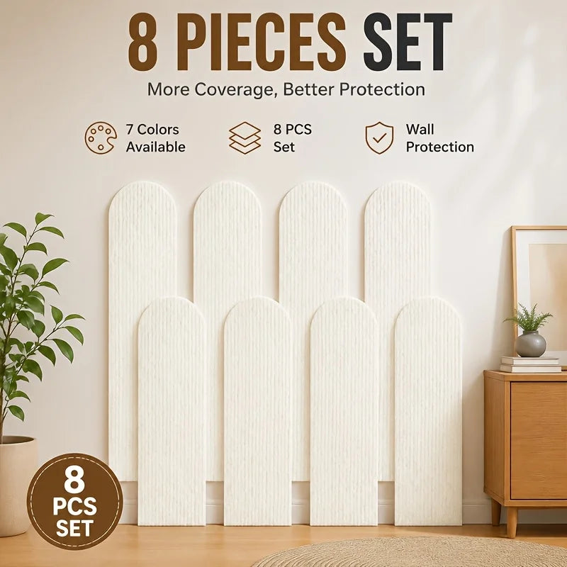 8PCS Self-Adhesive Removable Cat Scratching Board,Suitable for Home Use in Furniture Surfaces,Cat Wall Scratcher Protector