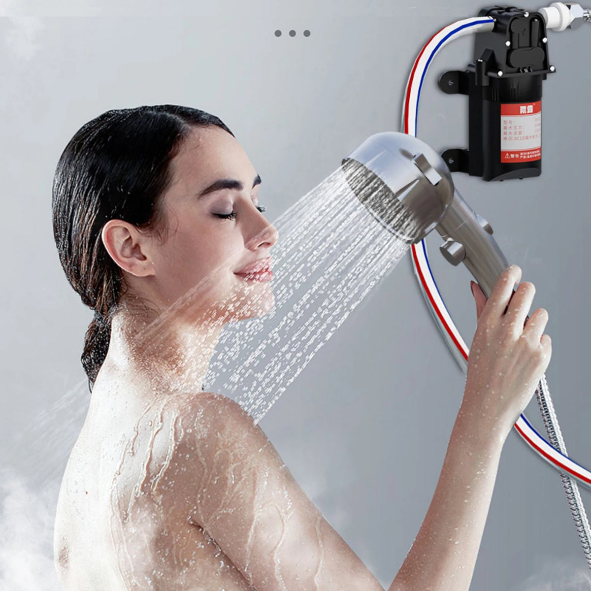 Electric Water Pump Car Washer Handheld Faucet Kit Outdoor Bath Camping Shower Head For Camping Hiking Pet Cleaning