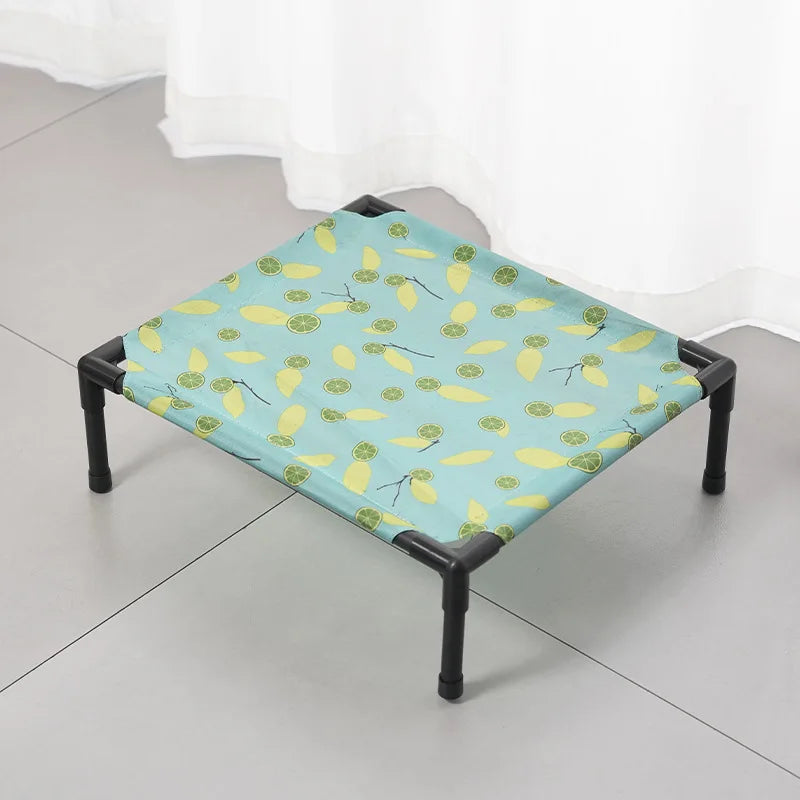 Elevated Cat Bed Raised Off Ground Pet Cot Bed Detachable Washable Breathable Fabric Cat Dog Sleeping Bed All Season Indoor